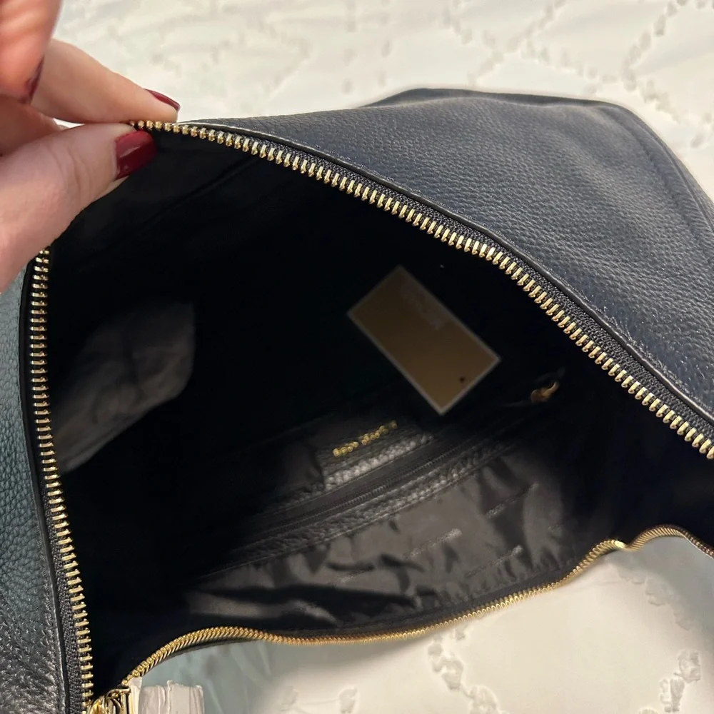 Michael Kors Pebbled Black Hobo Bag - Picture 5 of 7